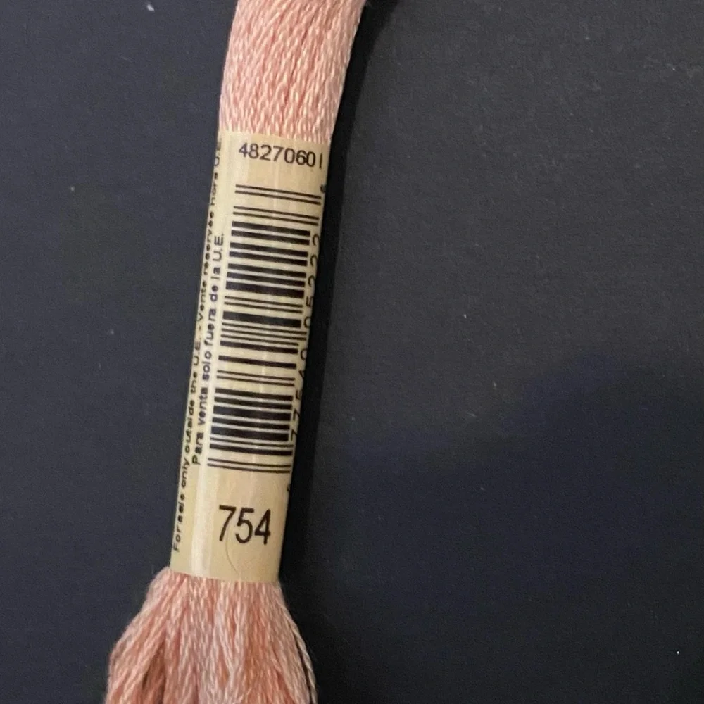 DMC Embroidery Floss Skeins in Pale Pink & Bright Yellow New